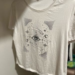 H&M White Magician Print T-Shirt Size S